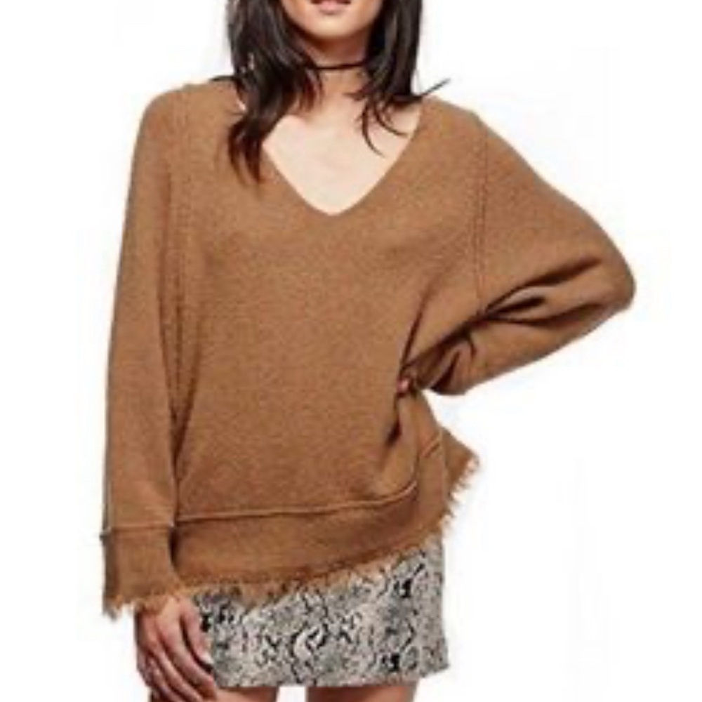 Free people brown fringe sz- XS - Picture 1 of 6
